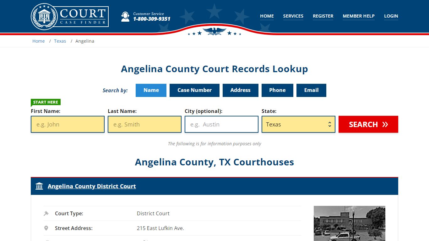 Angelina County Court Records | TX Case Lookup