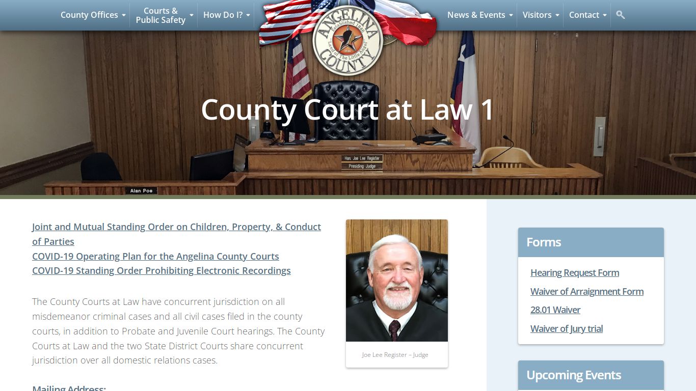 County Court at Law 1 - Angelina County